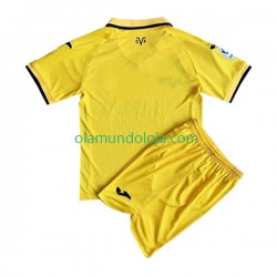 Camisola Villarreal CF Criança Equipamento Primeiro 2022-2023 Manga Curta